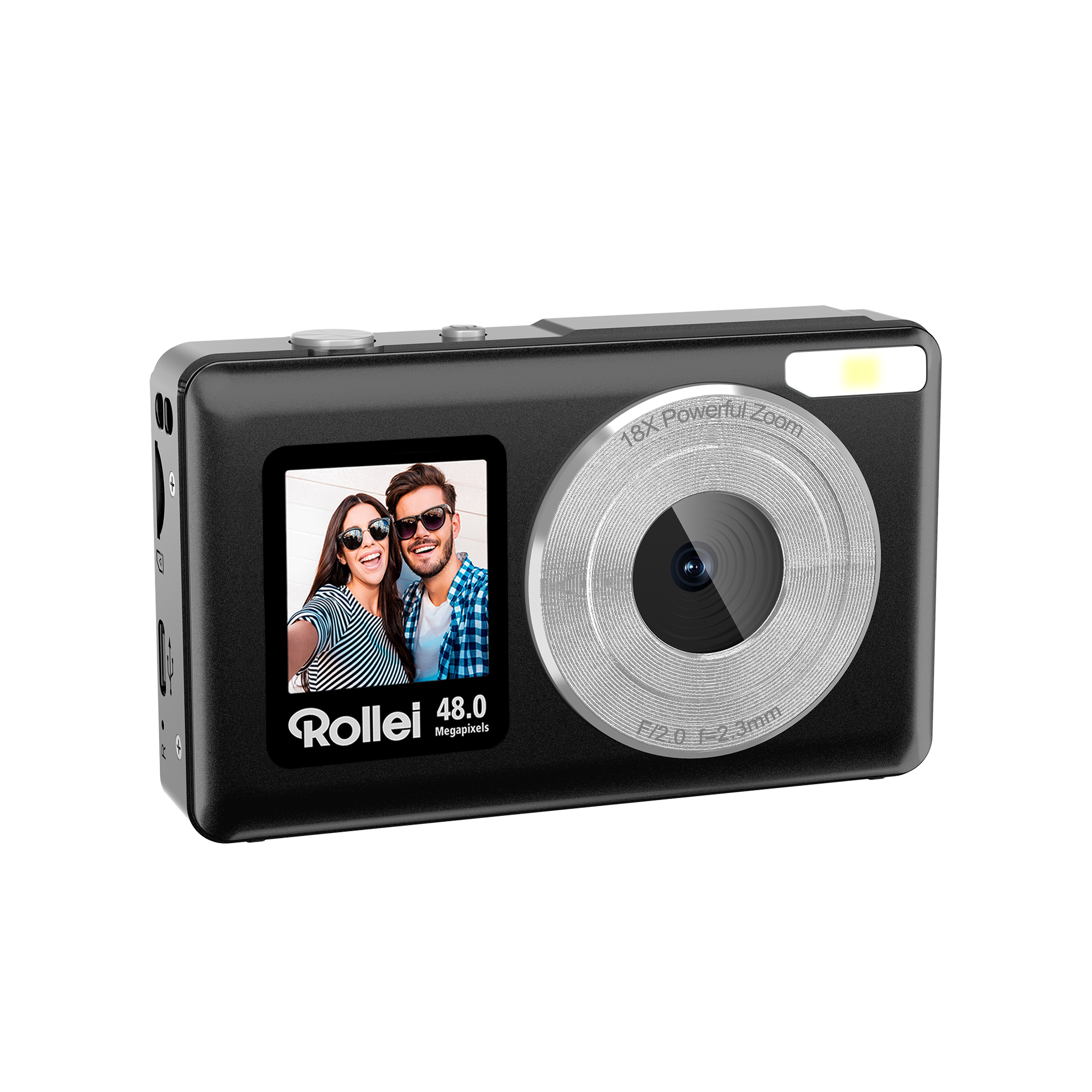 Compactline Pocket | Transparent Clear | 48 MP Digital Camera with 4K