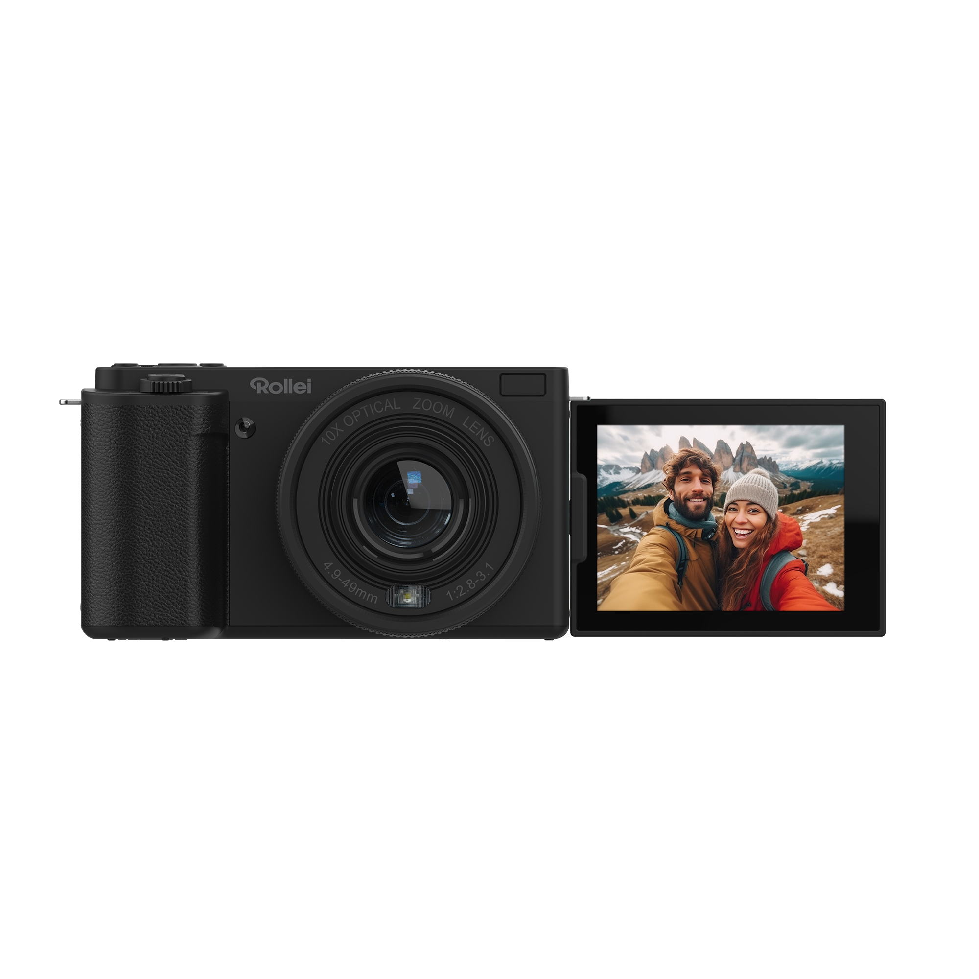 B-Ware Compactline 10x Flip Screen | 64 MP Digital Camera with 4K