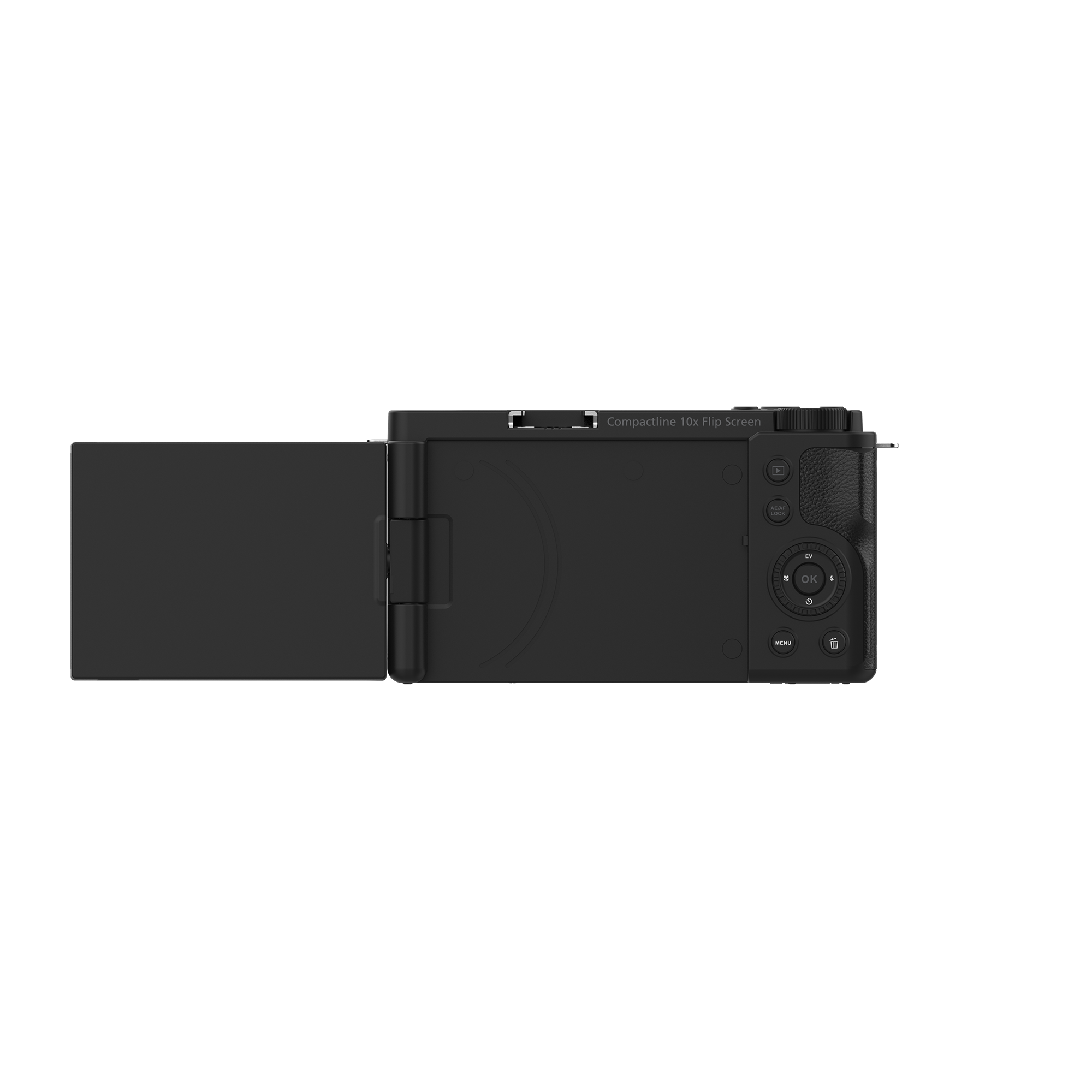 B-Ware Compactline 10x Flip Screen | 64 MP Digital Camera with 4K