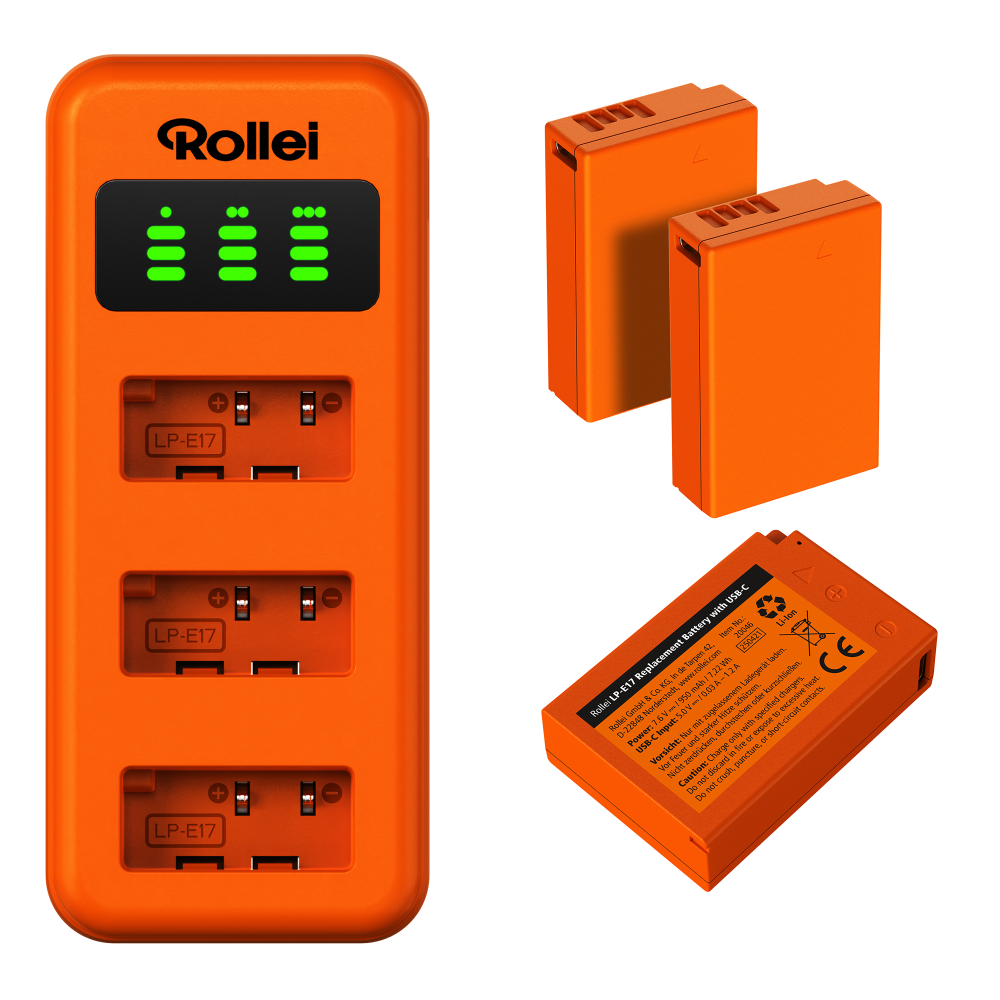 Charger Set | 3-Pack Camera Batteries & Charger