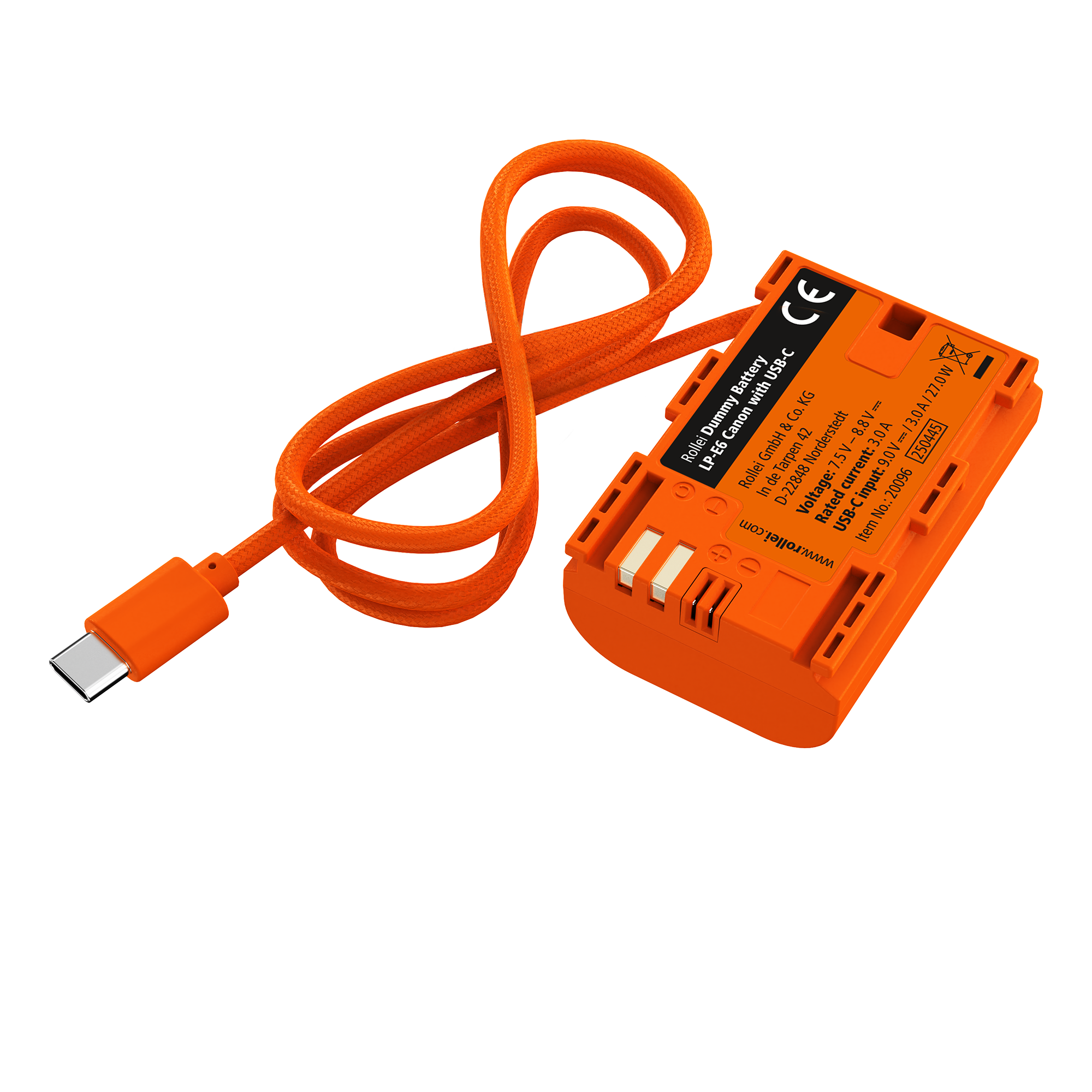Dummy Kamera-Akku mit USB-C