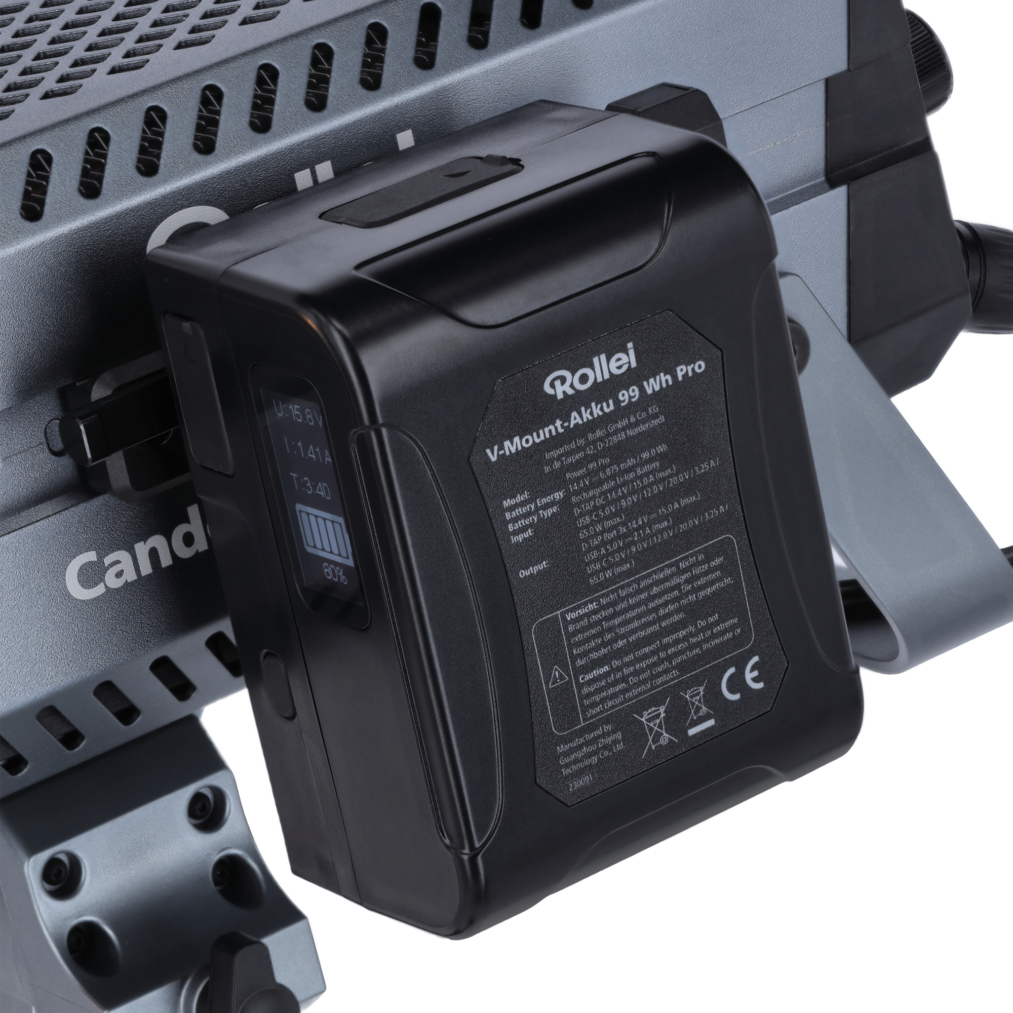 V-Mount-Adapter für Candela 120/220/330