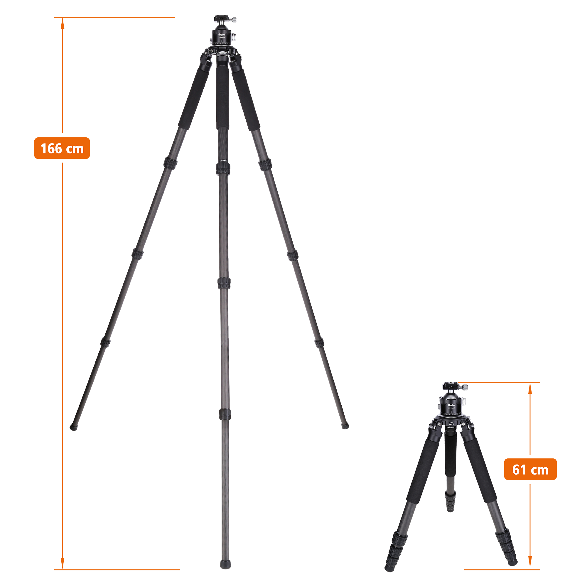 Rock Solid Alpha Mark III - Carbon Stativ