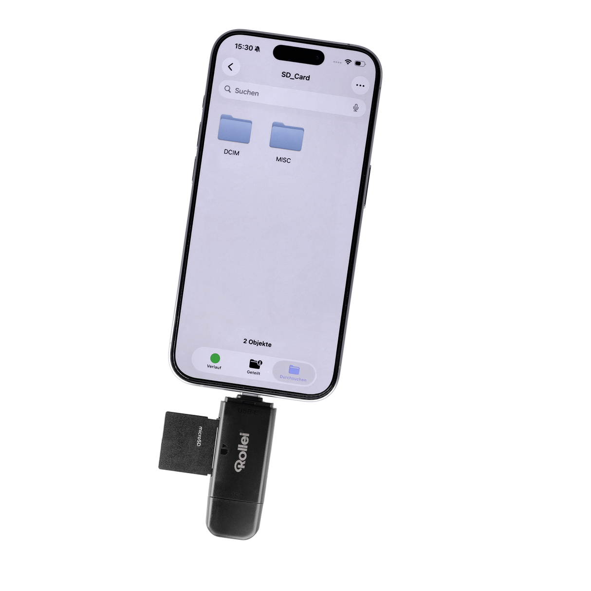 2 in 1 card reader for SD, microSD