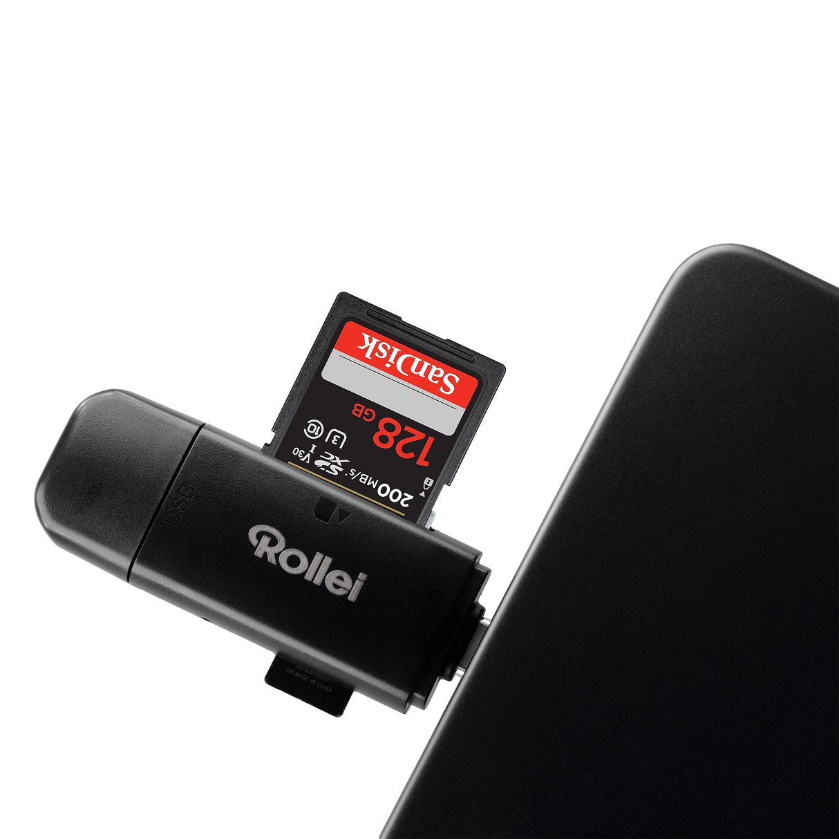 2 in 1 card reader for SD, microSD