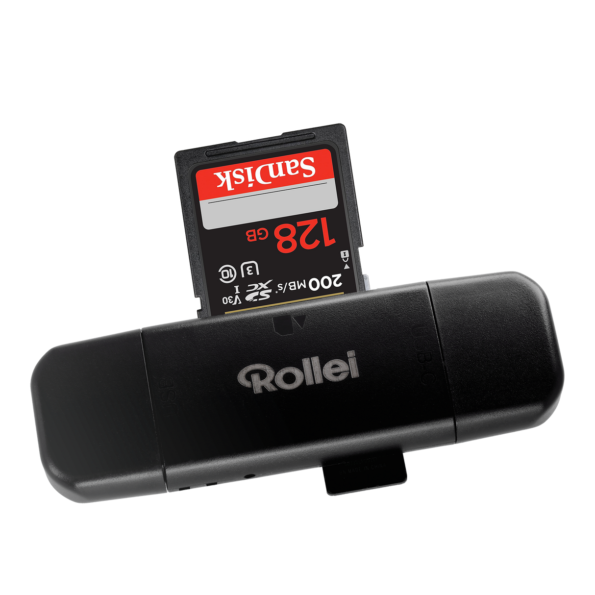 2 in 1 card reader for SD, microSD