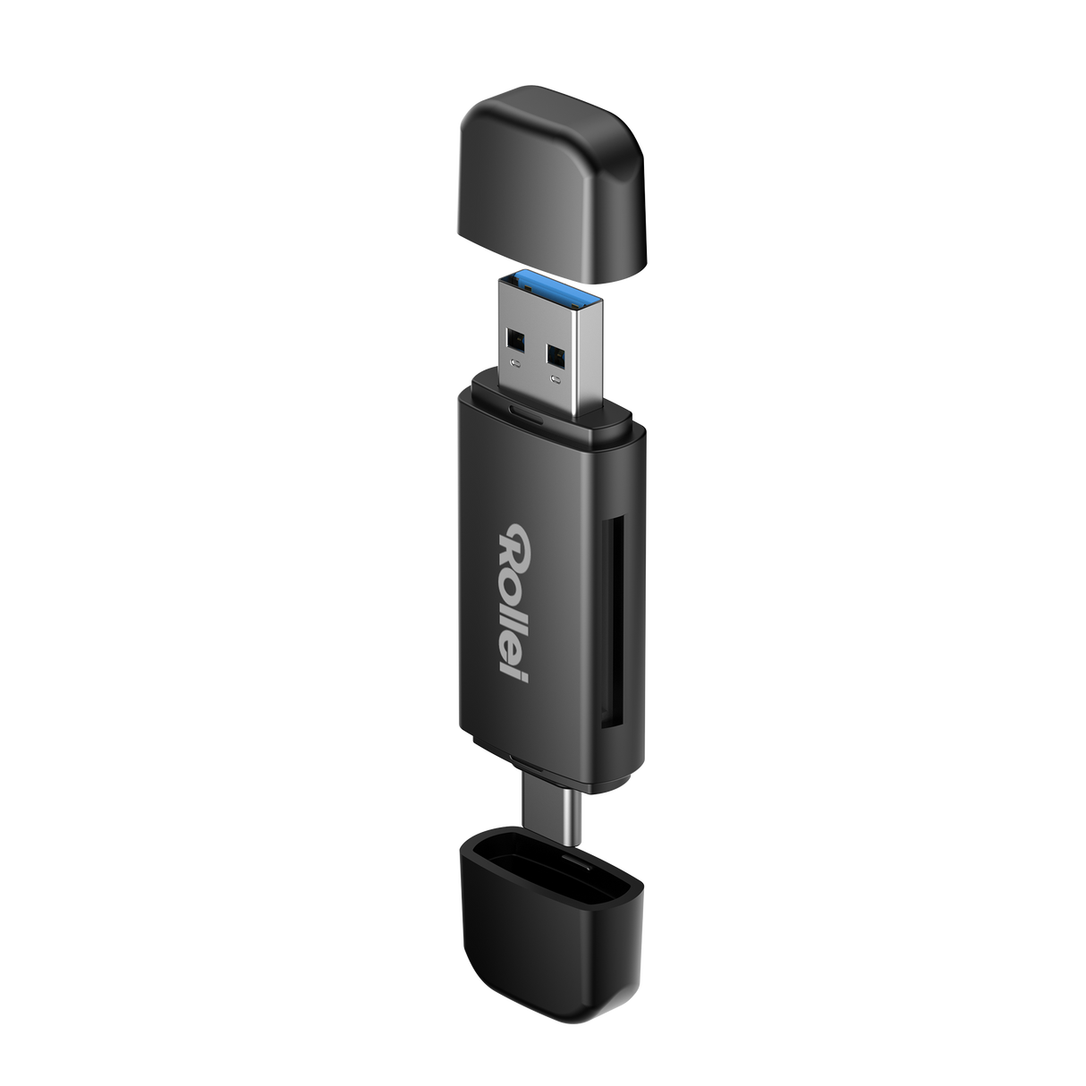 2 in 1 card reader for SD, microSD