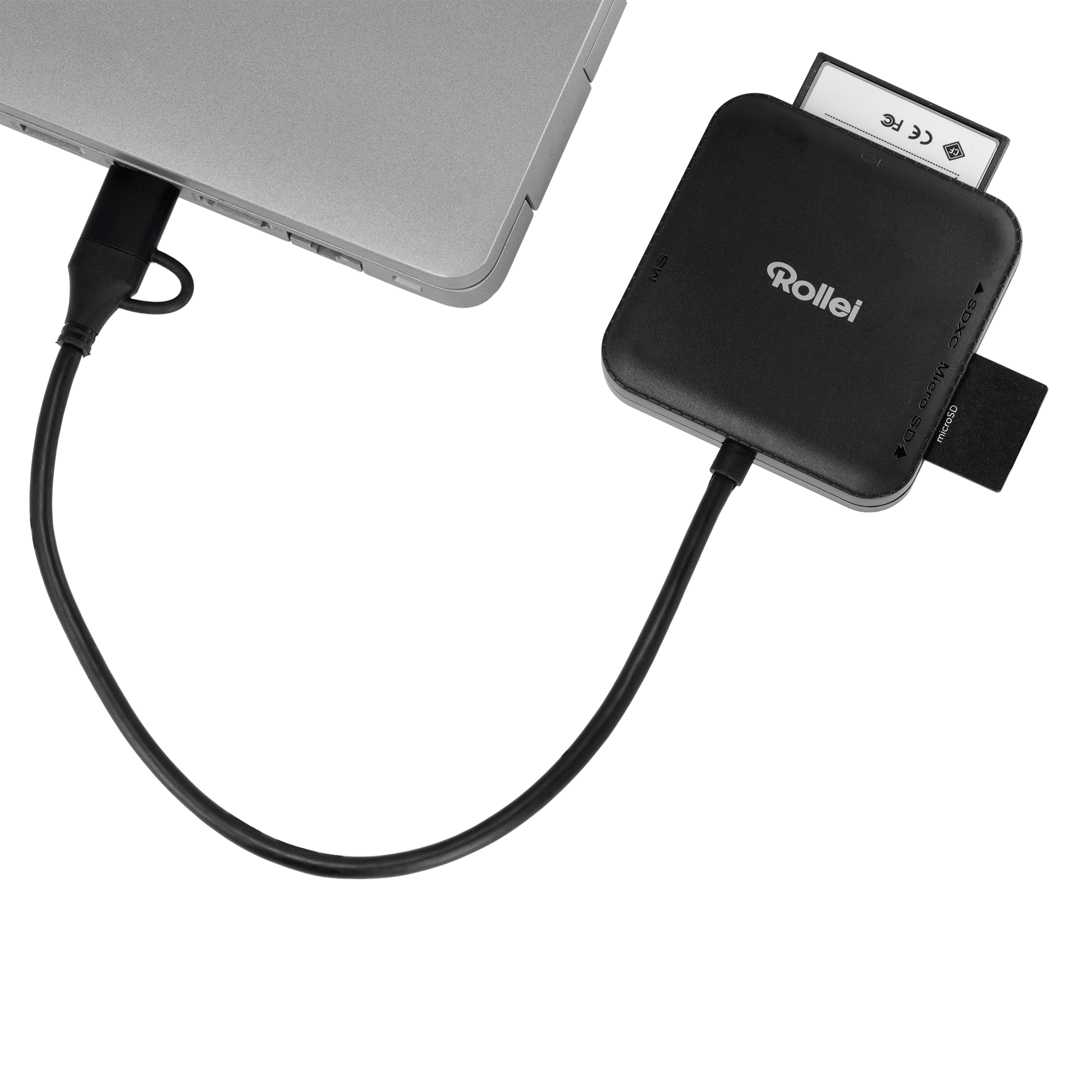 4-in-1 Kartenlesegerät | SD, CF, MS & microSD