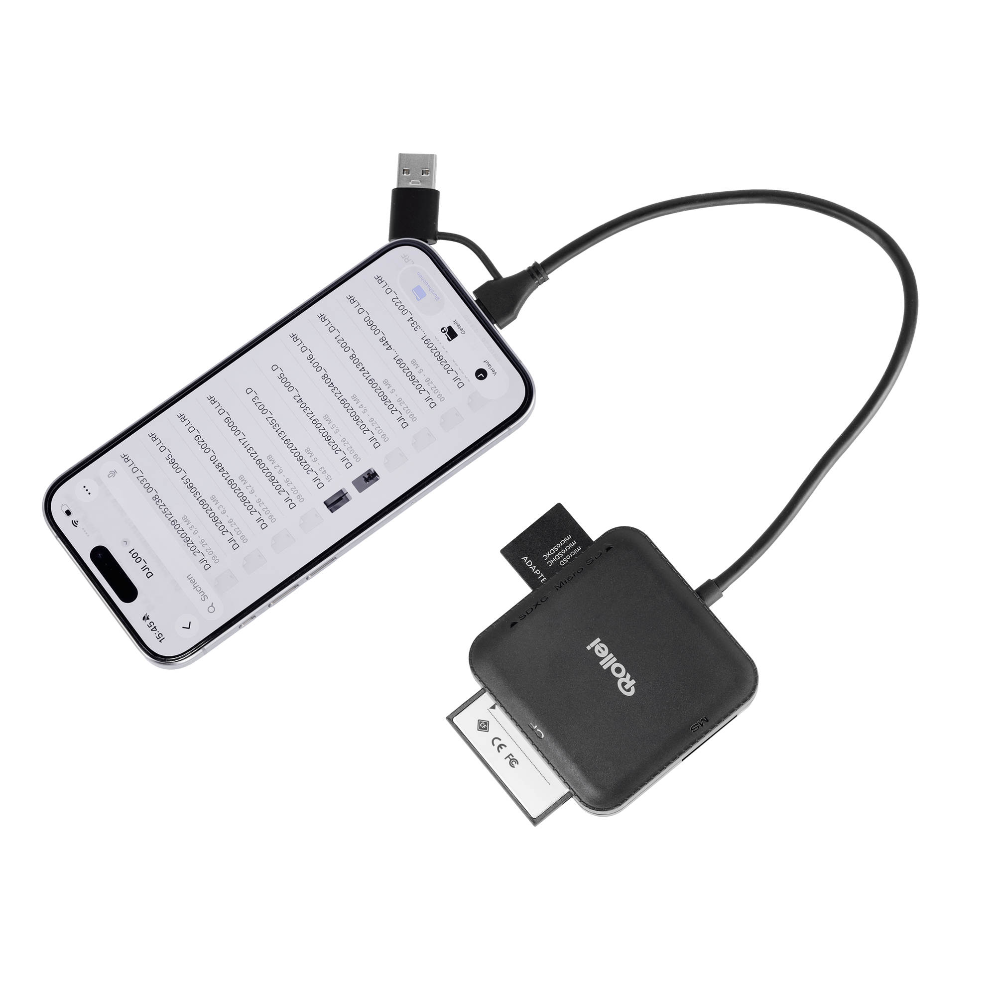 4-in-1 Kartenlesegerät | SD, CF, MS & microSD