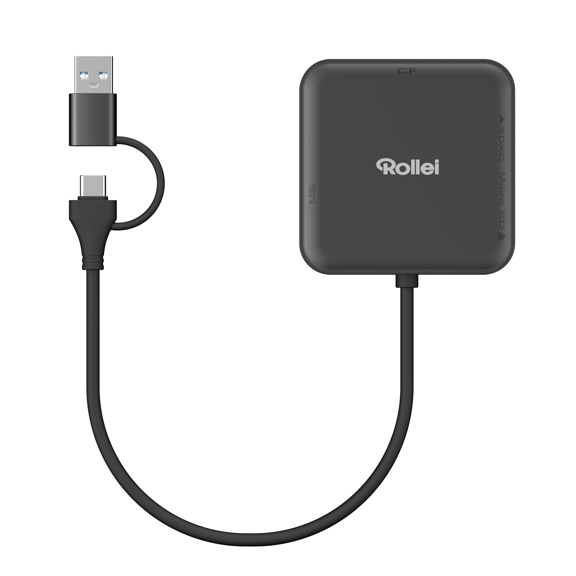 4-in-1 Kartenlesegerät | SD, CF, MS & microSD