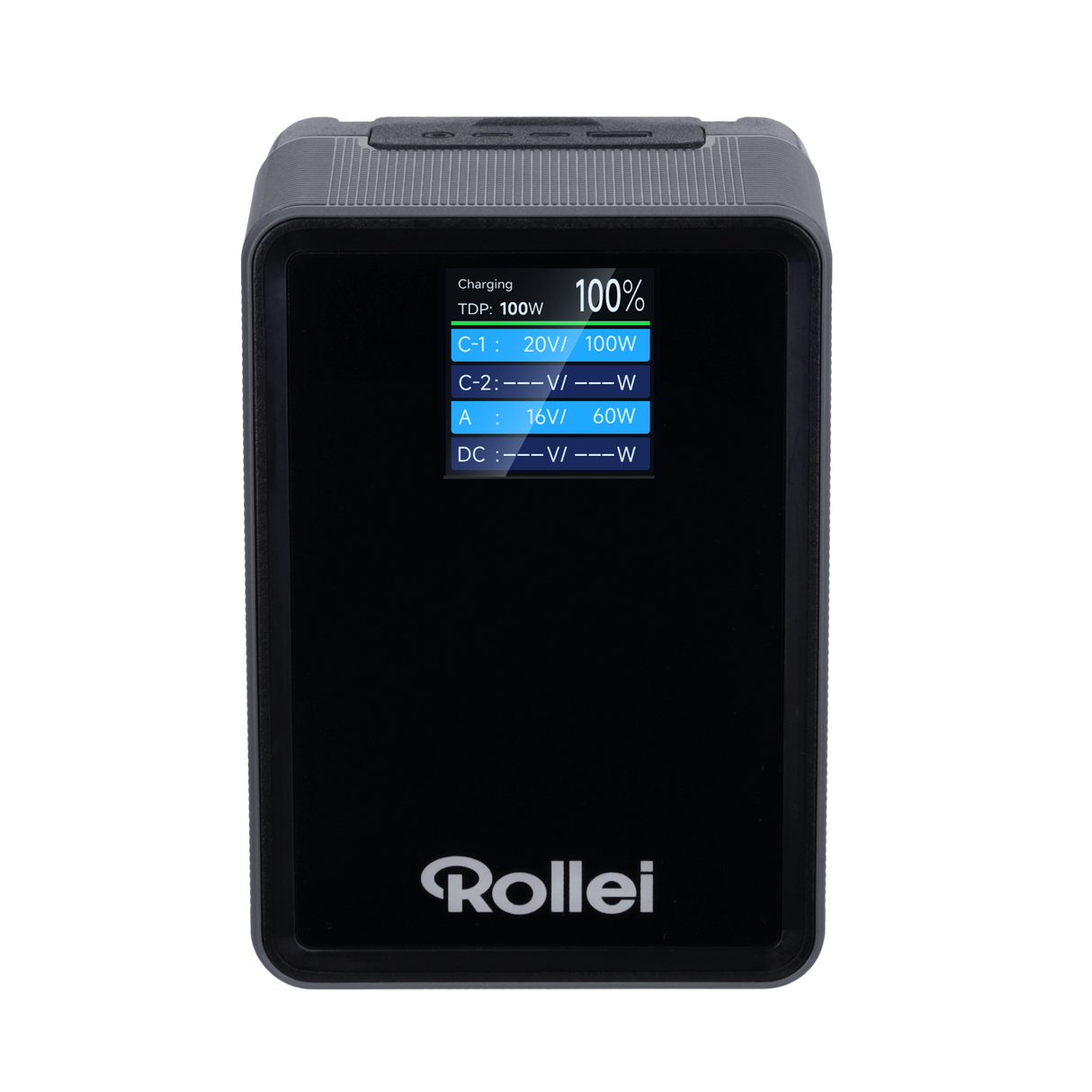 V-Mount Akku 99Wh V2 Pro – Vorderansicht Display groß