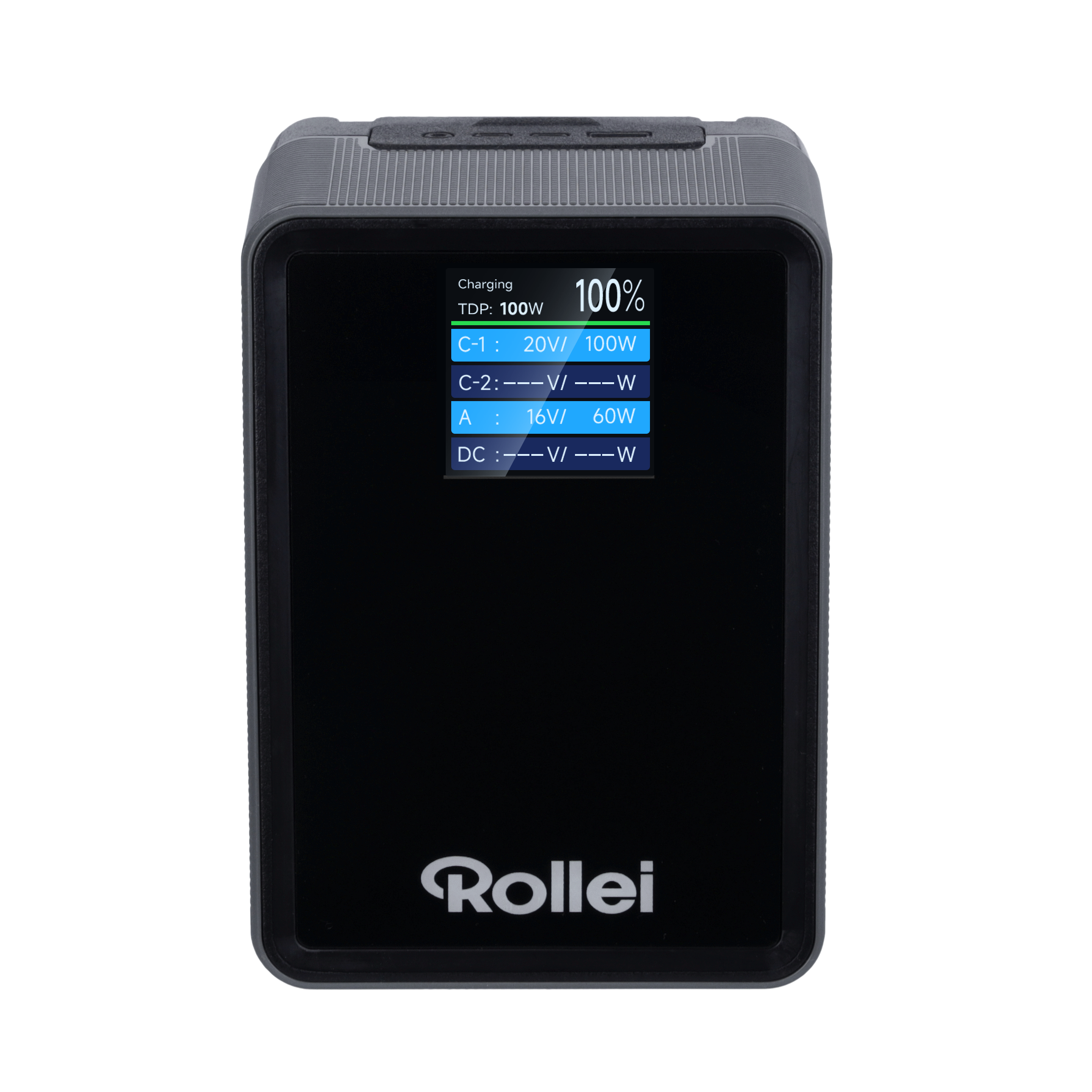 V-Mount Akku 99Wh V2 Pro – Vorderansicht Display groß