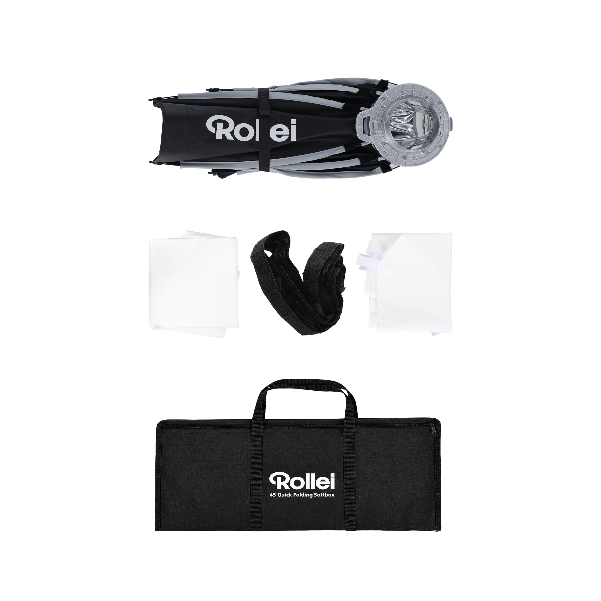 Softbox | Schnellverschluss, Aufklapp-System & Gitter | Rund