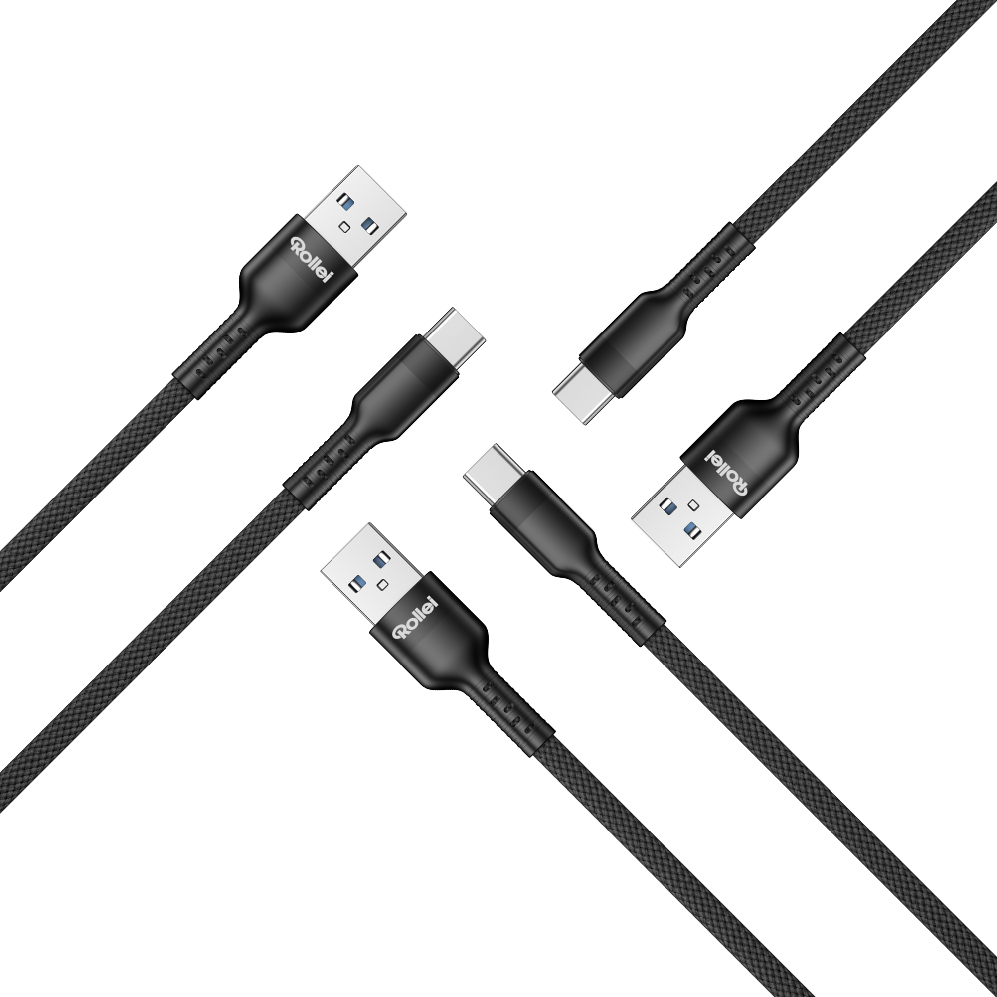 Bundle 3x USB-A / USB-C Kabel | 10 Gbps | 1,2 m