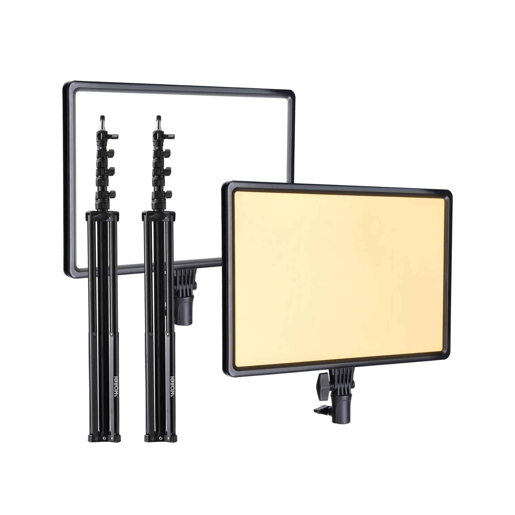 Bundle 2x LUMIS LED-Panel + Lampenstative | Bi-Color