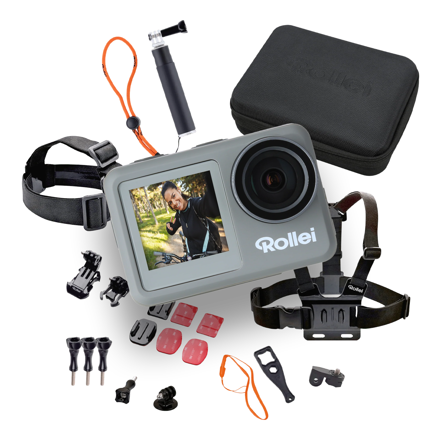 4K Action Camera Bundle + 23-Piece Accessory Kit | Waterproof