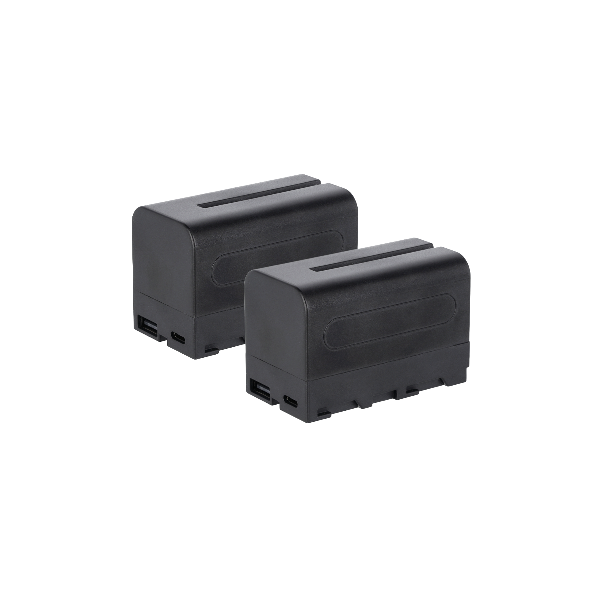 Bundle 2x NP-F Battery with USB-C | various capacities