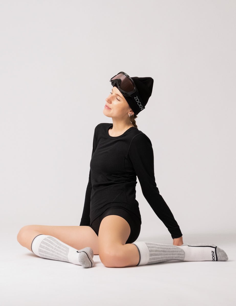 Ski Socks | 1 Pair | Organic Cotton & Merino Wool | Unisex 🎁 X-MAS DEAL 🎁