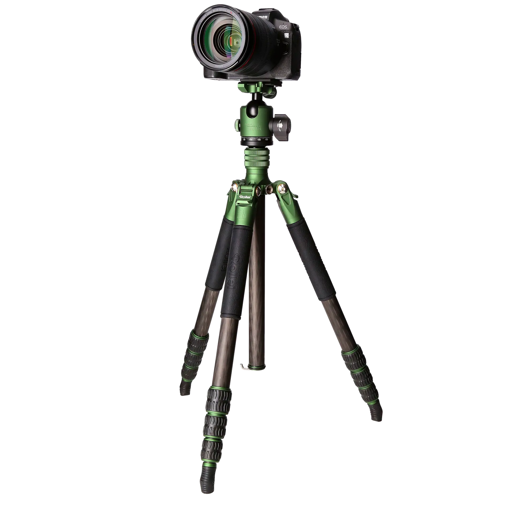 Rollei Stative Lion Rock Traveler L Green Edition - Carbon Stativ