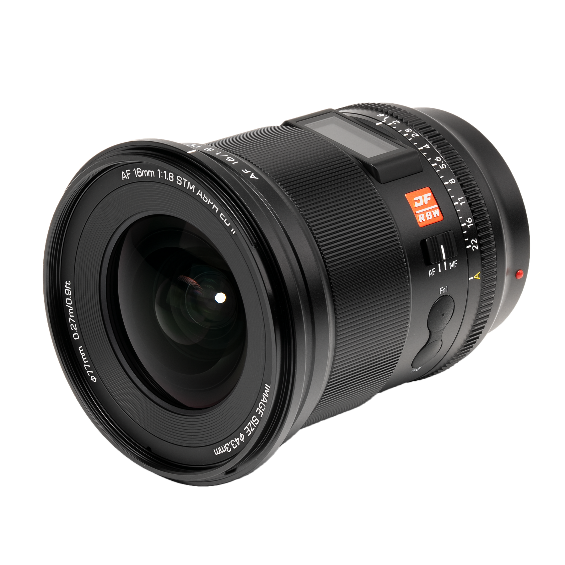 Lens AF 16mm F/1.8 FE with Sony E mount