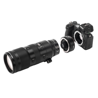 Telekonverter im Einsatz an einer Nikon Z Kamera