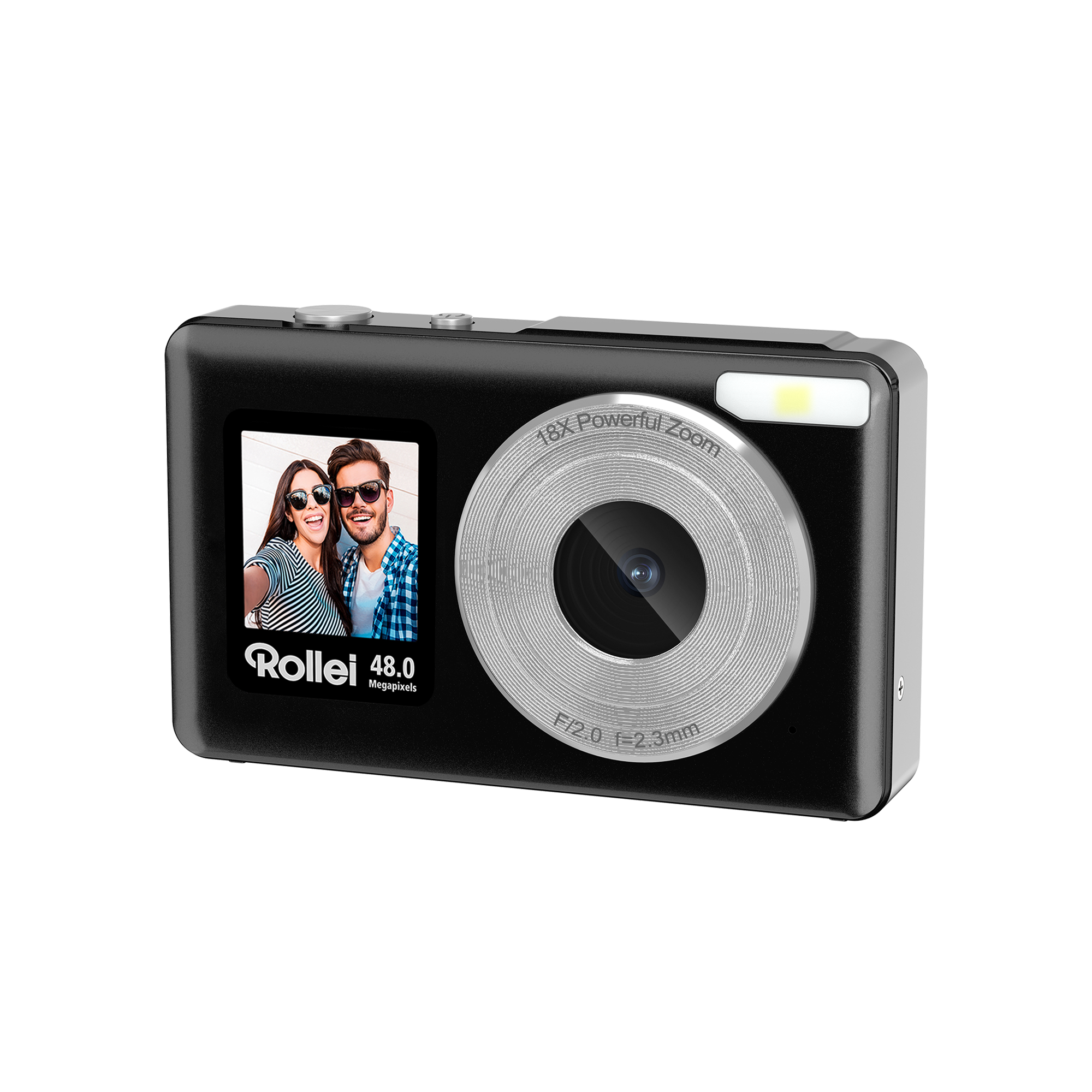 Compactline Pocket | Transparent Clear | 48 MP Digital Camera with 4K