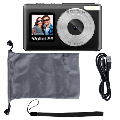 Compactline Pocket | Transparent Clear | 48 MP Digital Camera with 4K
