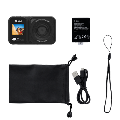 Compactline Dual Screen | 64 MP Digital Camera with 4K