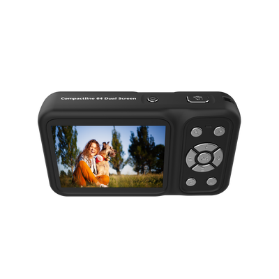 Compactline Dual Screen | 64 MP Digital Camera with 4K
