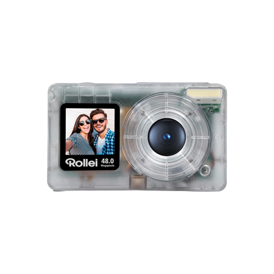 Compactline Pocket | Transparent Clear | 48 MP Digitalkamera mit 4K