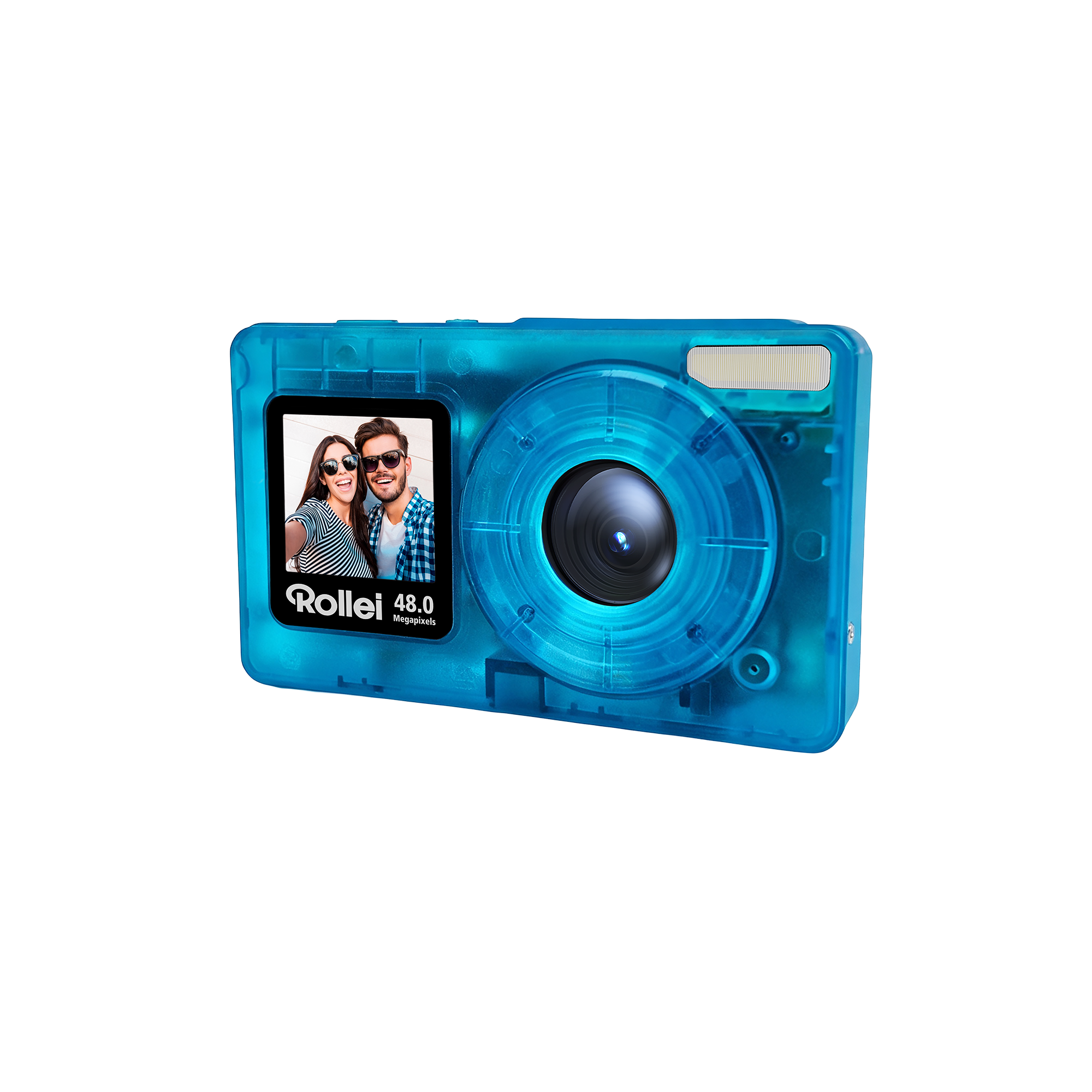 Compactline Pocket | Transparent Clear | 48 MP Digitalkamera mit 4K