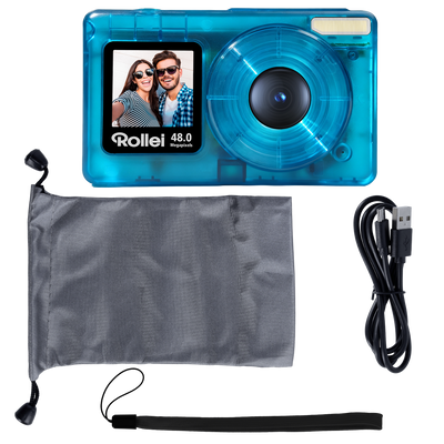 Compactline Pocket | Transparent Clear | 48 MP Digitalkamera mit 4K