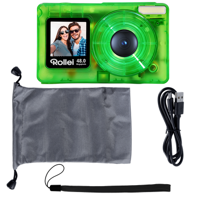 Compactline Pocket | Transparent Clear | 48 MP Digitalkamera mit 4K