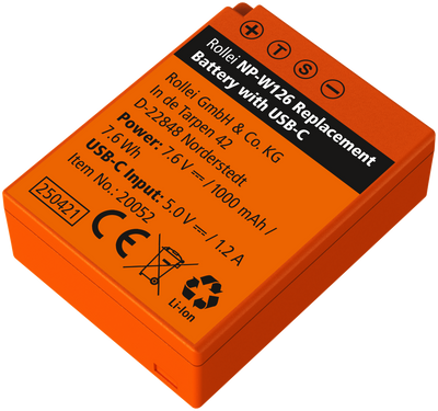 Kamera-Akku mit USB-C