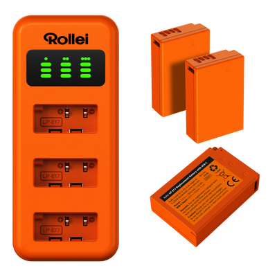 Charger Set | 3-Pack Camera Batteries & Charger