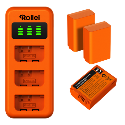 Charger Set | 3-Pack Camera Batteries & Charger