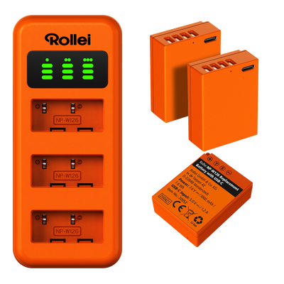 Charger Set | 3-Pack Camera Batteries & Charger