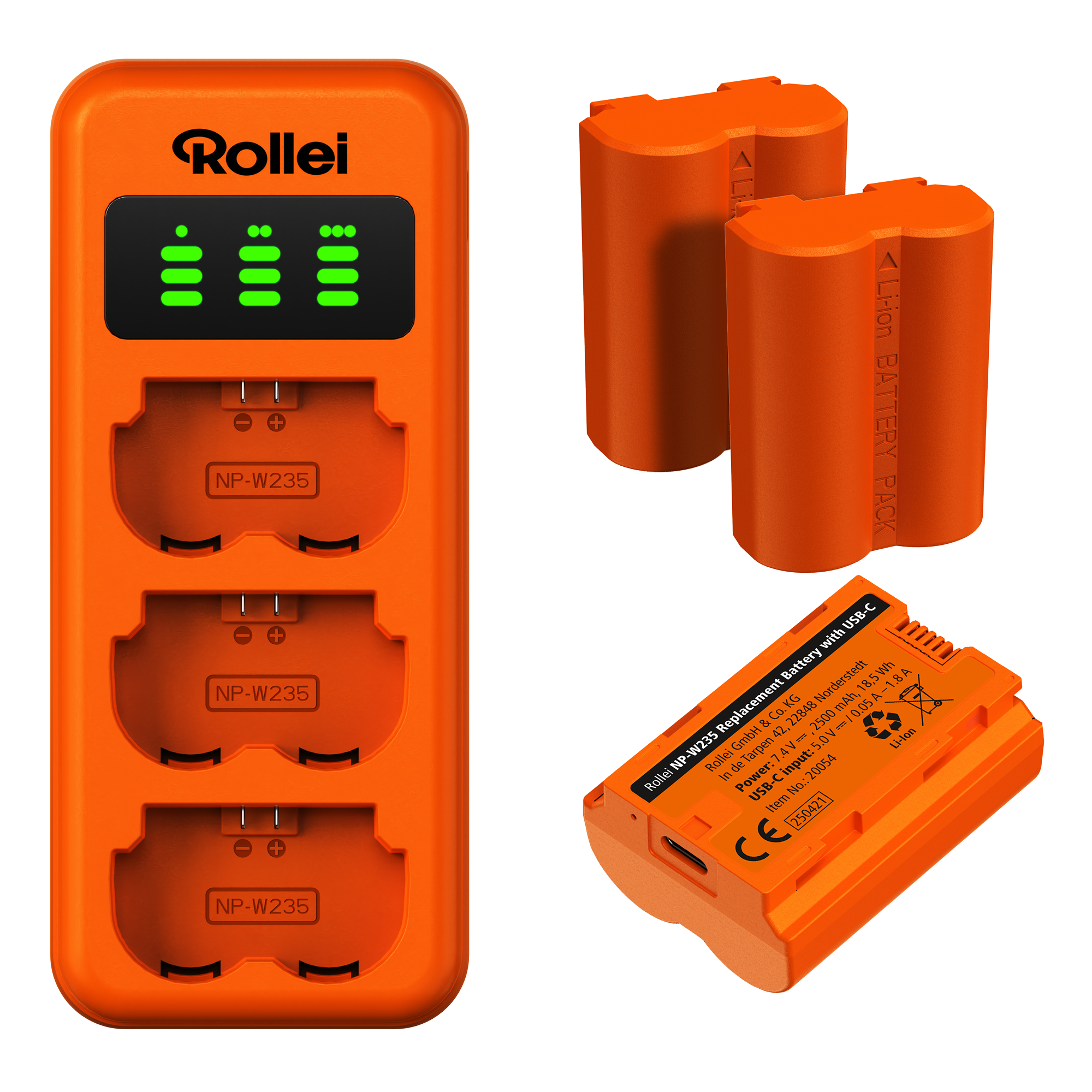 Charger Set | 3-Pack Camera Batteries & Charger