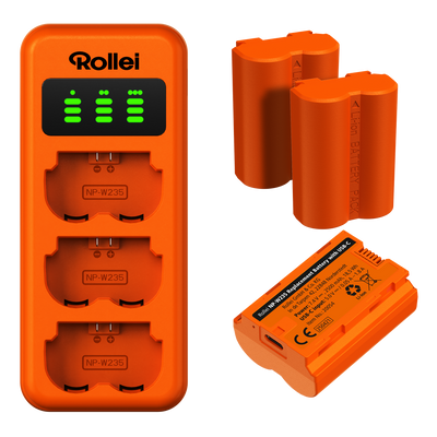 Charger Set | 3-Pack Camera Batteries & Charger