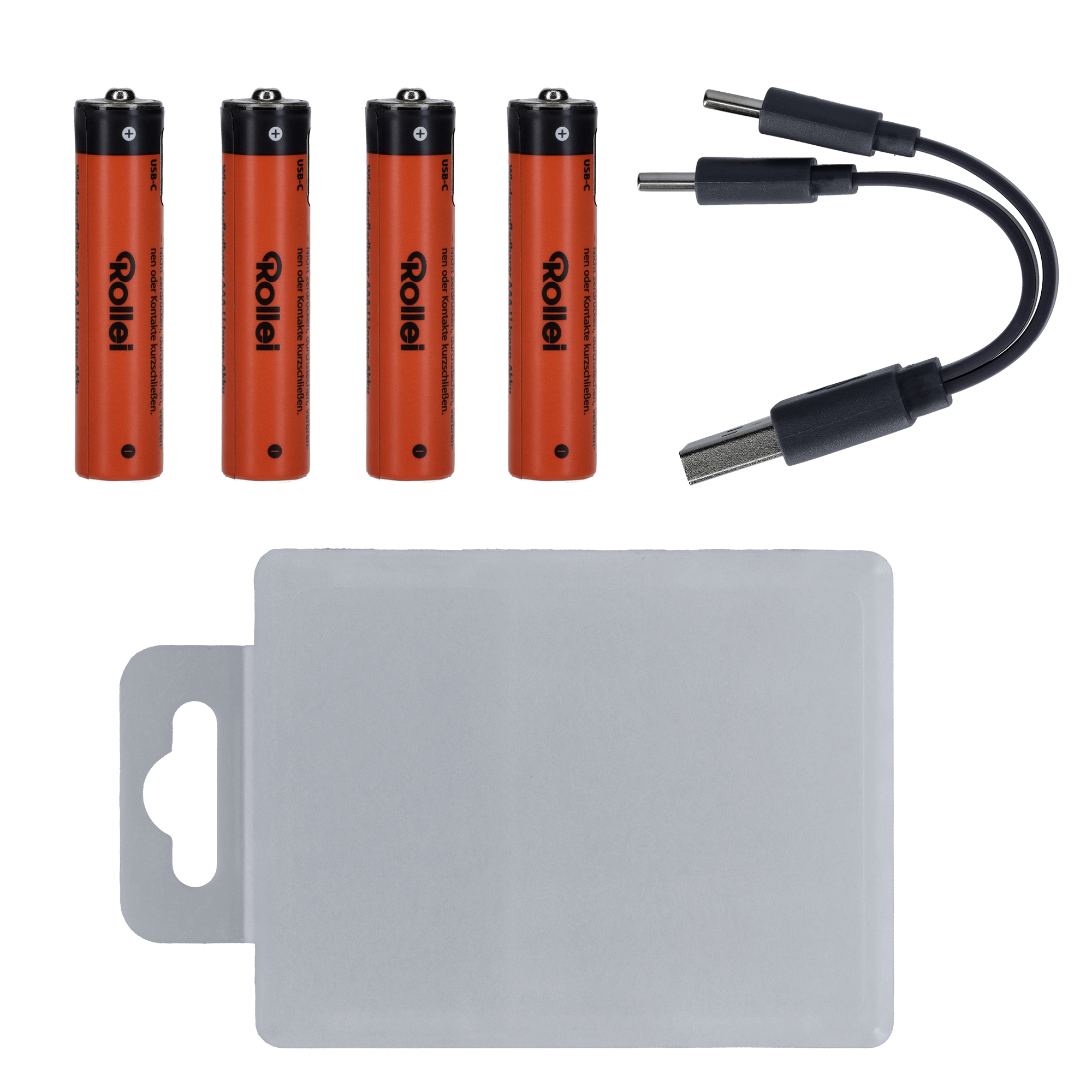 USB-C Li-Ion Akkus (wiederaufladbar) – 4er-Pack