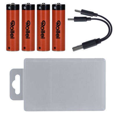 USB-C Li-Ion Akkus (wiederaufladbar) – 4er-Pack