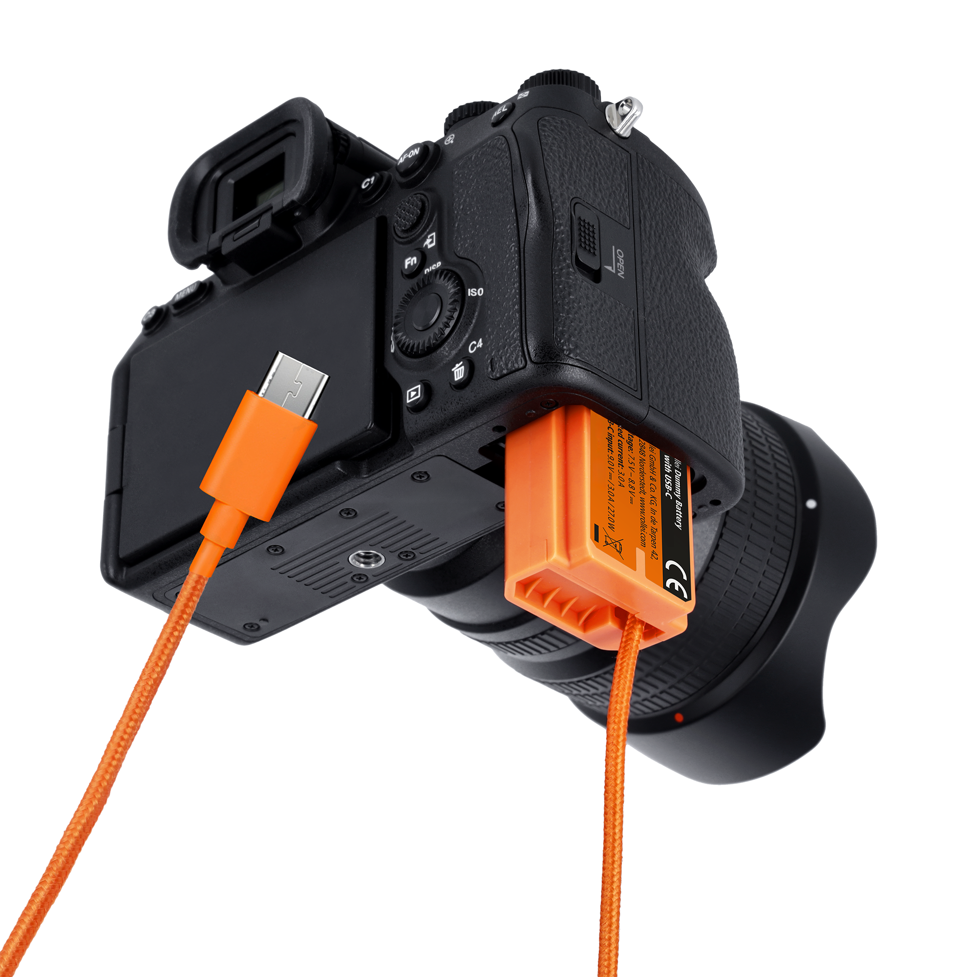 Dummy Kamera-Akku mit USB-C