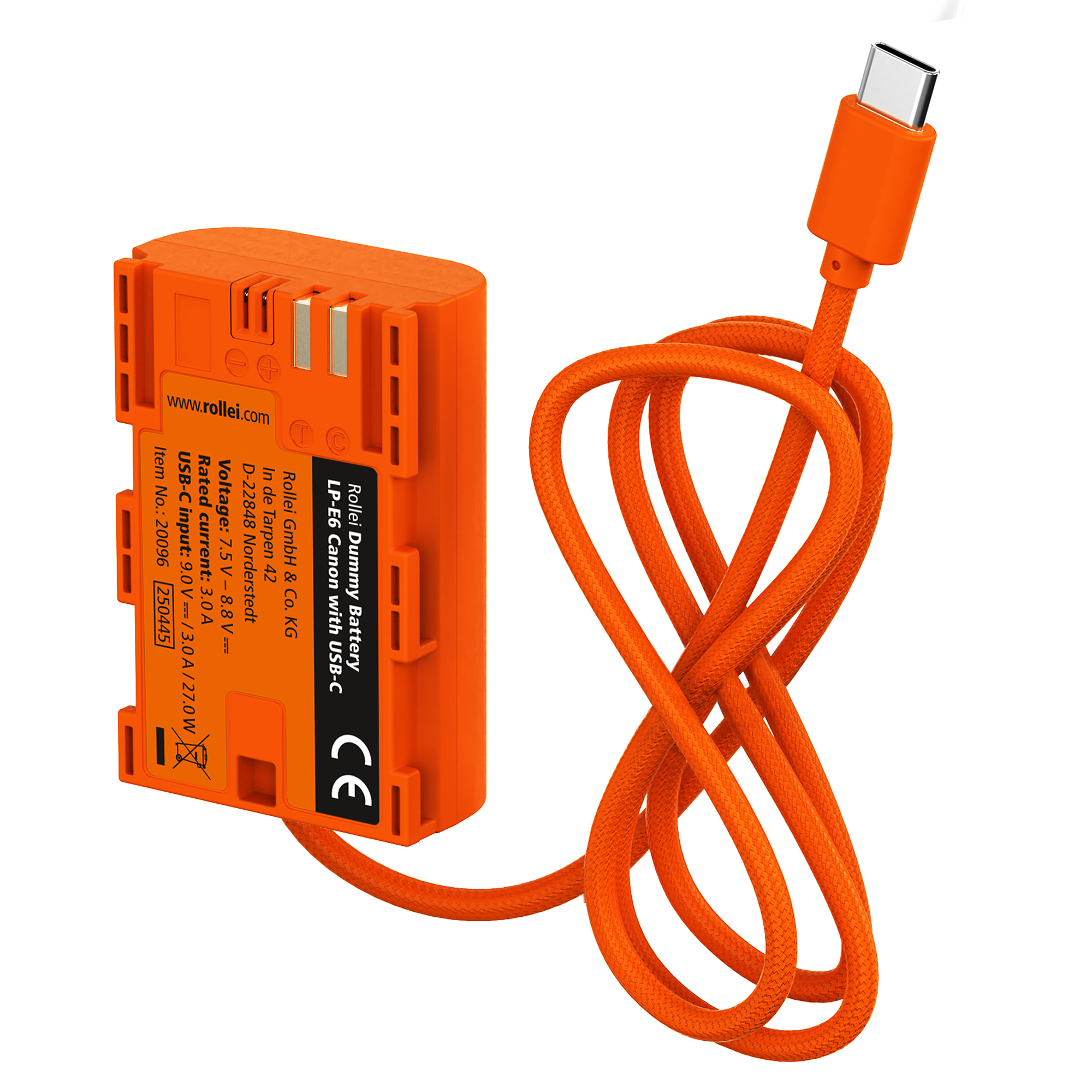Dummy Kamera-Akku mit USB-C