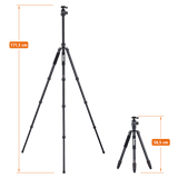 B-stock:C6i - aluminum tripod in black