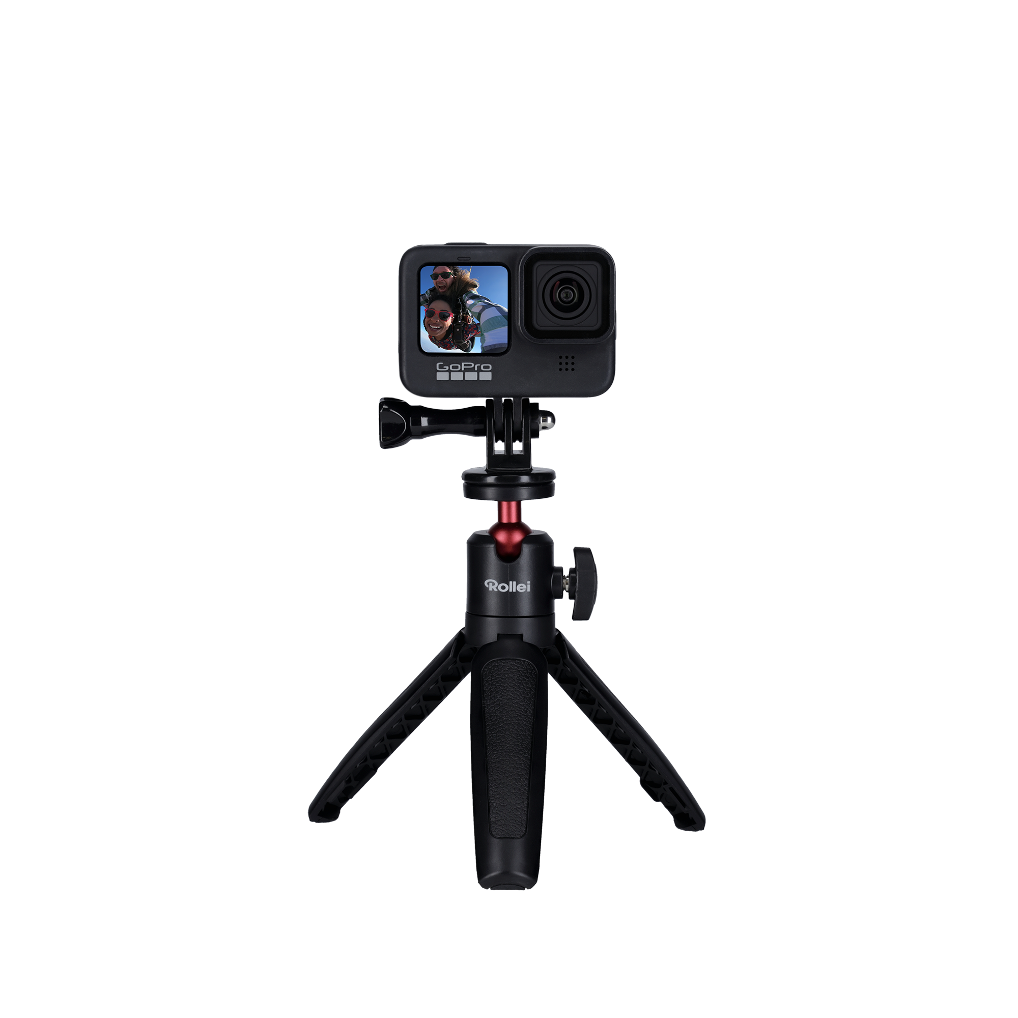 22774 Rollei Comfort Desktop Ministativ mit Kugelkopf & GoPro-Halter