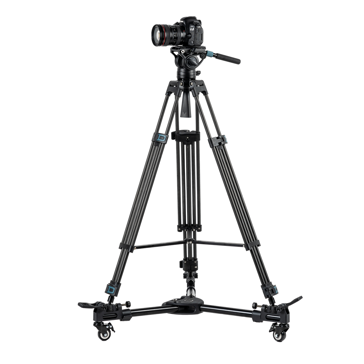 Bundle V9i video tripod + universal tripod dolly