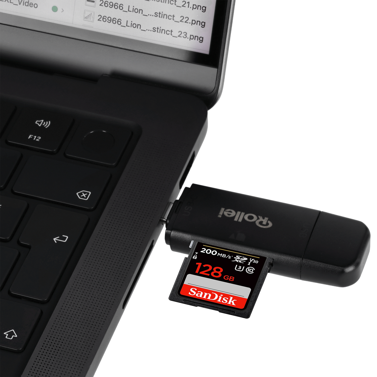 2 in 1 card reader for SD, microSD