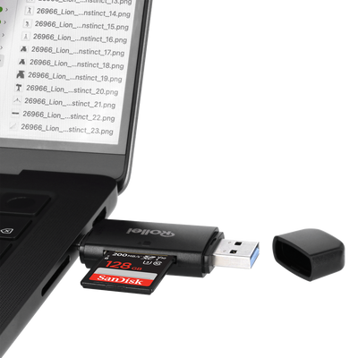 Bundle 2-in-1 Kartenlesegerät + Case | Micro-SD & SD