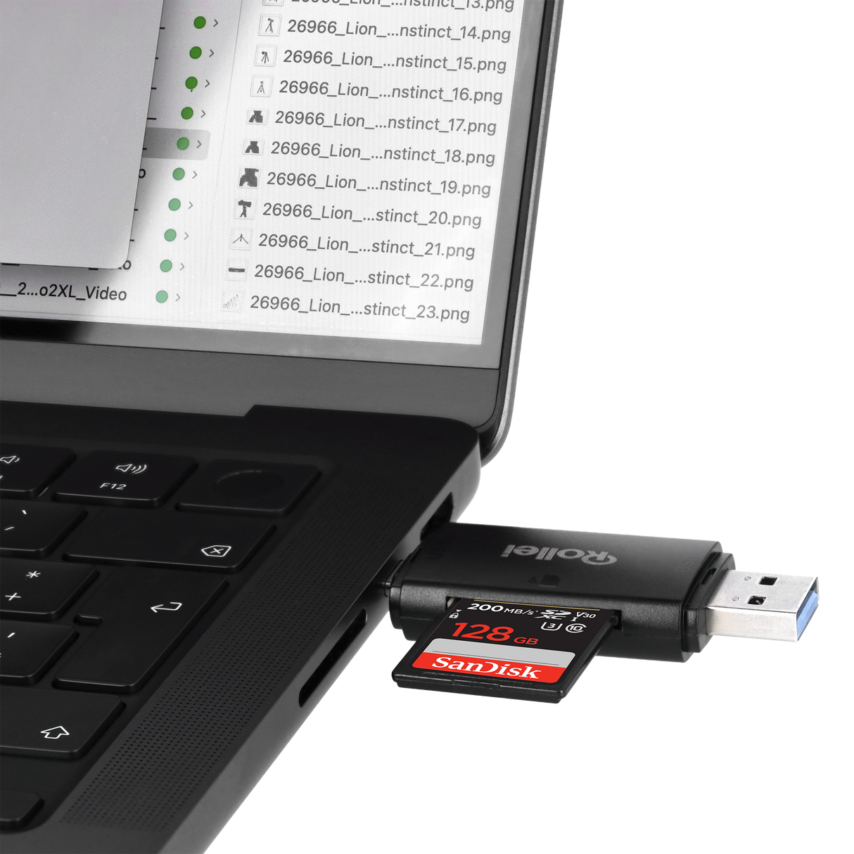 2 in 1 card reader for SD, microSD