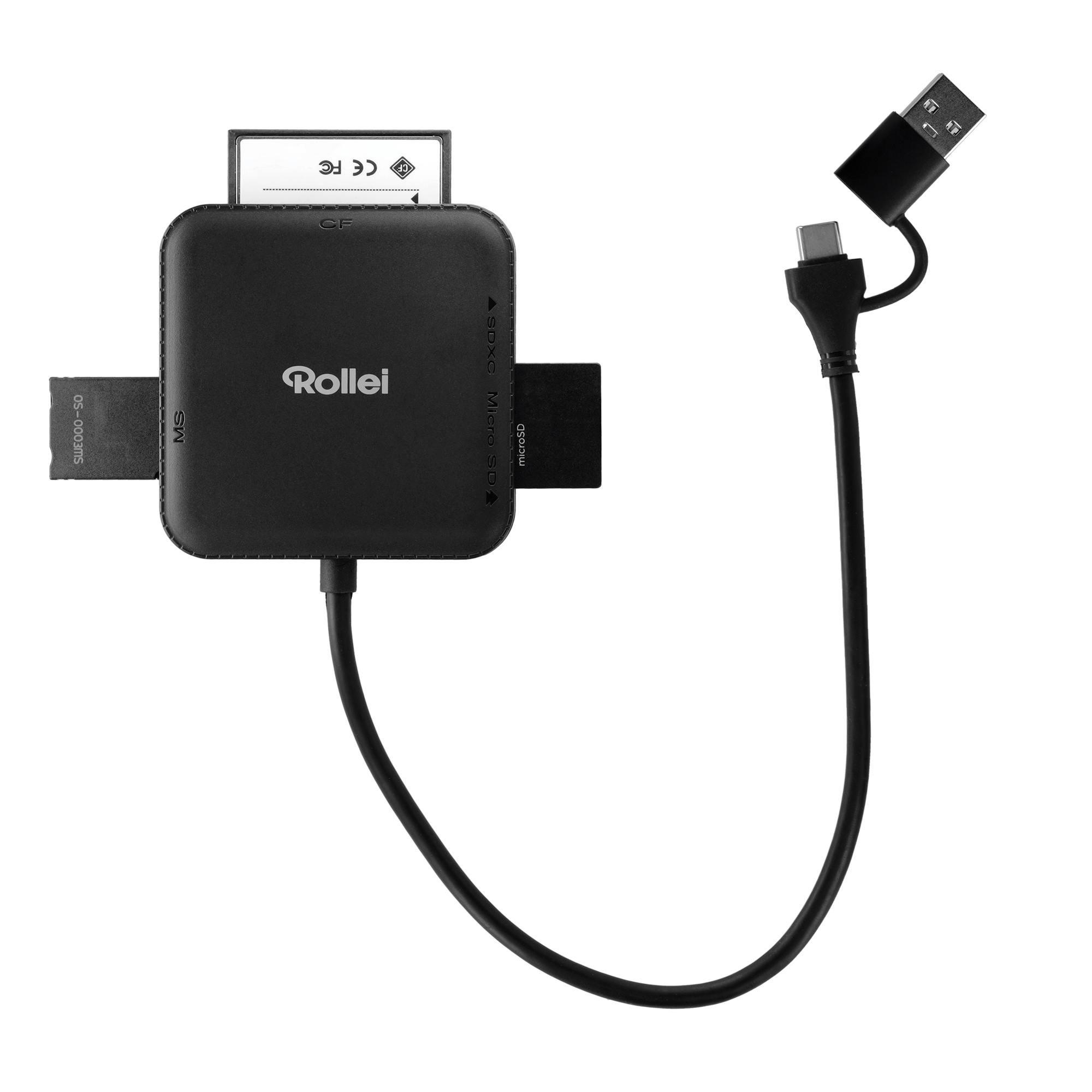 4-in-1 Kartenlesegerät | SD, CF, MS & microSD